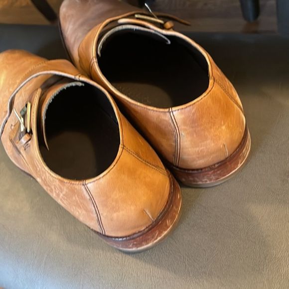 Cole Haan Leather Monk Strap Dress Shoes - Picture 5 of 7